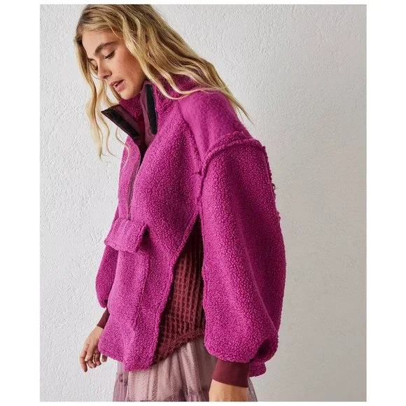 SOLD - BDG Kas Sherpa Mock Neck Fleece - Picture 3 of 10